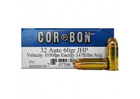 CORBON AMMO 32 Auto 60GR