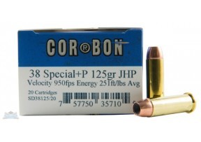 CORBON AMMO 38 SPL 125GR