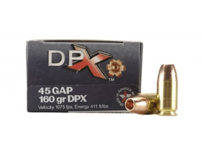 CORBON AMMO 45 GAP 160GR DPX